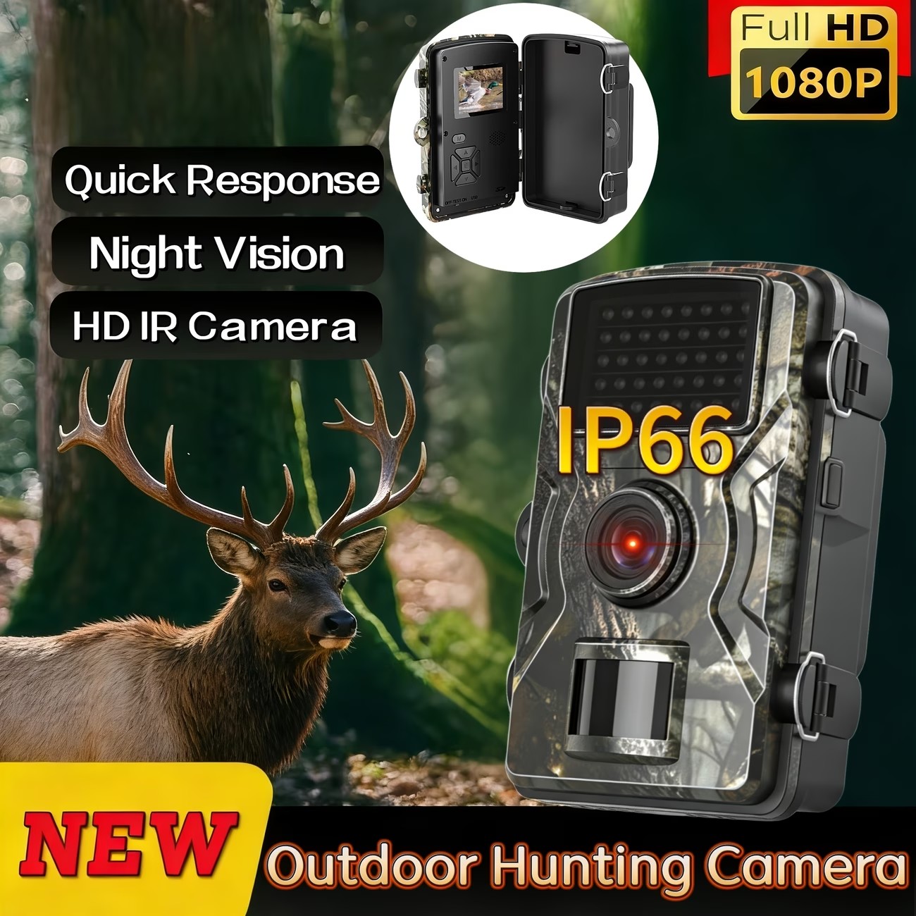 Outdoor Hunting Camera Wireless - Уличная охотничья камера 1080P PIR 15