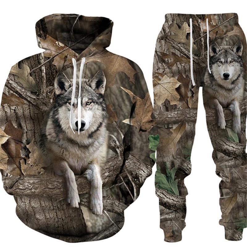 Outdoor Hunting Outfit - Мужской камуфляжный спортивный костюм с охотничьими