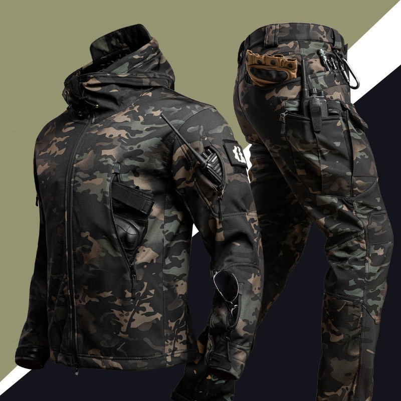 Outdoor Hunting Outfit - Мужской тактический костюм из флиса с