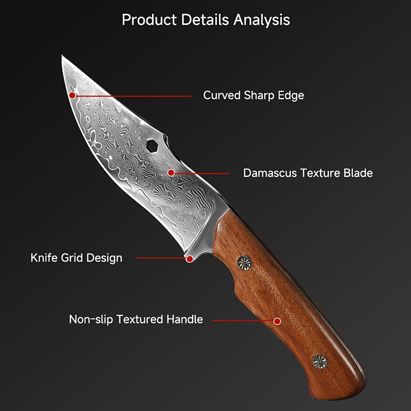 Дамасский уличный нож с изогну – обзор и цена Hunting Knife Outdoor Edge