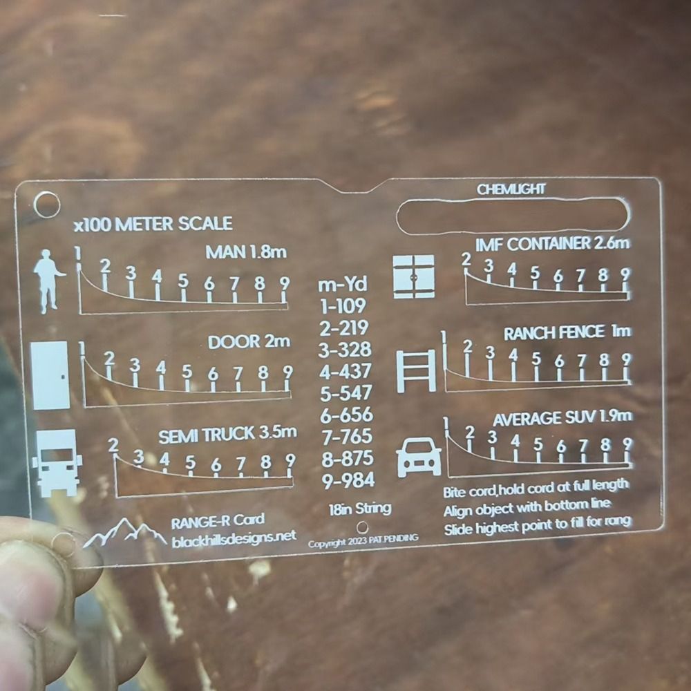 Дальномер-карта для использова – обзор и цена Hunting Outdoors Card